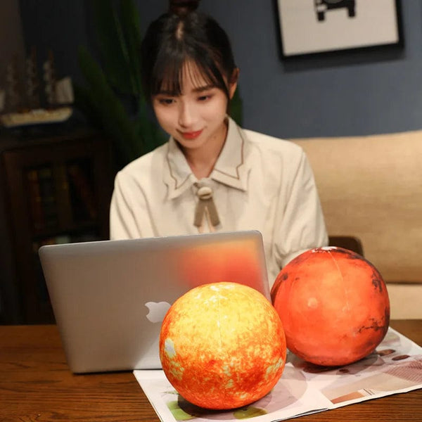 Planet Gates Simulated Earth Sun Mars Moon Stuffed Toys Stuffed Planets In The Solar System Soft Doll Pillow Cushions Boy Girl Birthday Gift