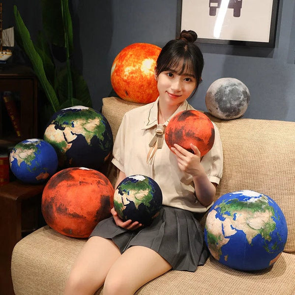 Planet Gates Simulated Earth Sun Mars Moon Stuffed Toys Stuffed Planets In The Solar System Soft Doll Pillow Cushions Boy Girl Birthday Gift
