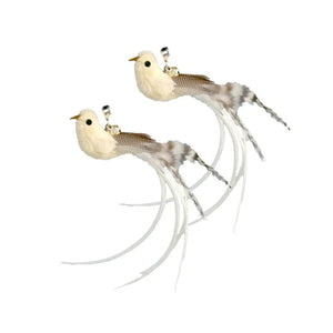 Planet Gates Simulation Bird interactive Cat Toy Funny Feather Bird with Bell Cat Stick Toy for Kitten Playing Teaser Wand Toy Cat Supplies