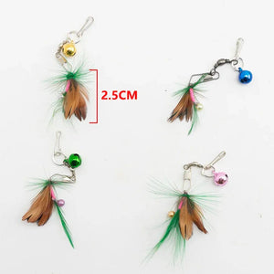 Planet Gates Simulation Bird interactive Cat Toy Funny Feather Bird with Bell Cat Stick Toy for Kitten Playing Teaser Wand Toy Cat Supplies