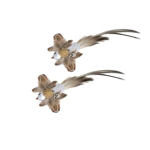 Planet Gates Simulation Bird interactive Cat Toy Funny Feather Bird with Bell Cat Stick Toy for Kitten Playing Teaser Wand Toy Cat Supplies