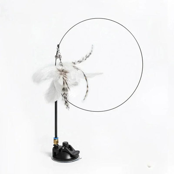 Planet Gates Simulation Bird interactive Cat Toy Funny Feather Bird with Bell Cat Stick Toy for Kitten Playing Teaser Wand Toy Cat Supplies