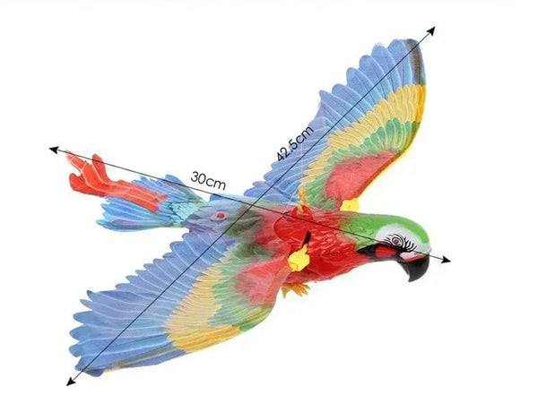 Planet Gates Simulation Bird Interactive Cat Toys Electric Hanging Eagle Flying Bird Cat Teasering Play Cat Stick Scratch Rope Pet Toys