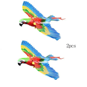 Planet Gates Simulation Bird Interactive Cat Toys Electric Hanging Eagle Flying Bird Cat Teasering Play Cat Stick Scratch Rope Pet Toys