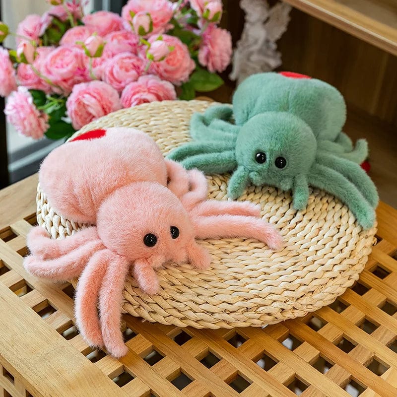 Planet Gates Simulation Black Spider Jumping Spider Doll Crawling Pet Doll Plush Cute Reptile Plush Toy Super Cute Doll