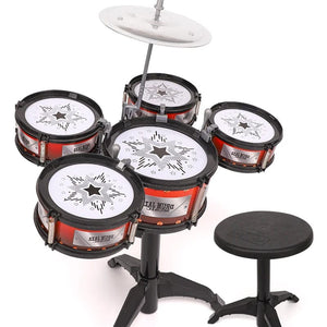 Planet Gates Simulation Drum Set Junior Drums Kit Jazz Drums Percussion Musical Instrument Wisdom Development Toys For Children Kid Gifts