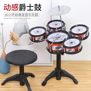 Planet Gates Simulation Drum Set Junior Drums Kit Jazz Drums Percussion Musical Instrument Wisdom Development Toys For Children Kid Gifts