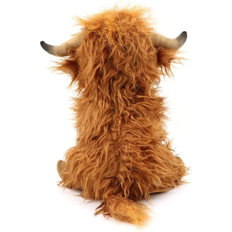 Planet Gates Simulation Highland Cow Plush Animal Doll Soft Stuffed Highland Cow Plush Toy Kawaii Kids Baby Gift Toy Home Room Decor