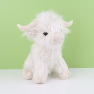 Planet Gates Simulation Highland Cow Plush Animal Doll Soft Stuffed Highland Cow Plush Toy Kawaii Kids Baby Gift Toy Home Room Decor