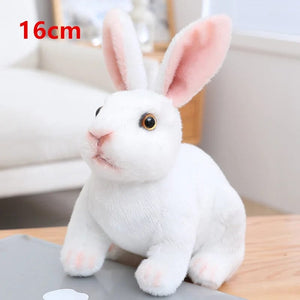Planet Gates Simulation Kawaii Long Ears Realistic Rabbit Plush Toy Lifelike Animal Stuffed Doll Toys for Kids Girls Birthday Gift Room Decor