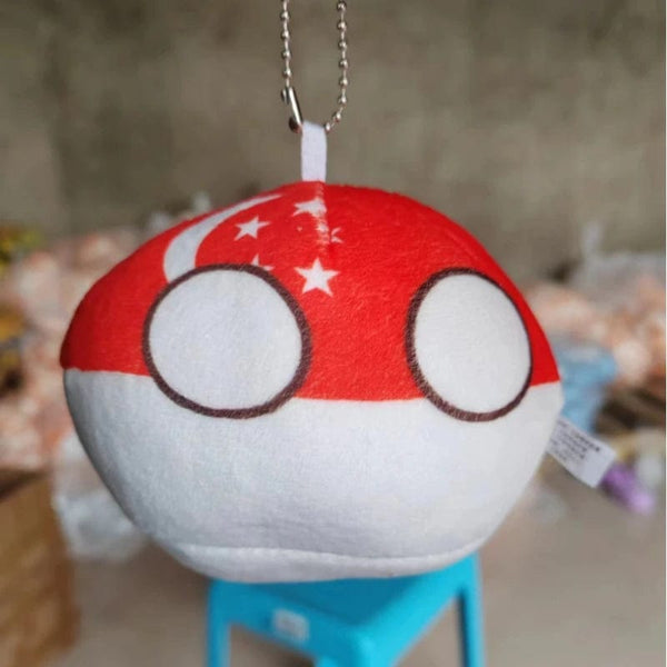 Planet Gates Singapore / 10cm 70 styles Polandball Pendant Country Balls 10cm Country Ball Plush Toys Countryball Stuffed Doll Toy Christmas Gift for Kids