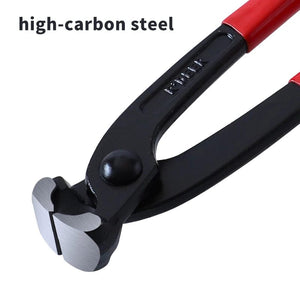 Planet Gates Single Ear Pincer Single Ear Clamp Pliers 8 Inch/200mm Carbon Steel Pincer Crimper Nail Puller for Automotive Repair Hand Tools