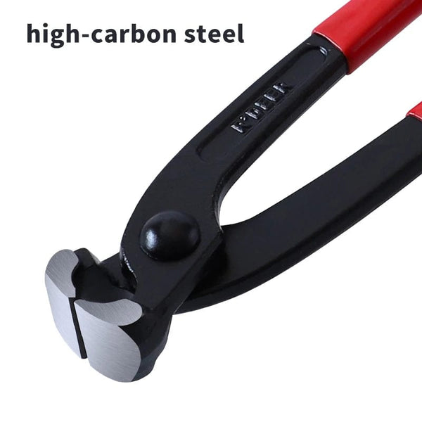 Planet Gates Single Ear Pincer Single Ear Clamp Pliers 8 Inch/200mm Carbon Steel Pincer Crimper Nail Puller for Automotive Repair Hand Tools