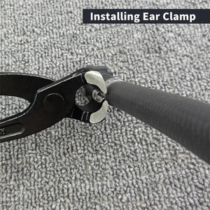 Planet Gates Single Ear Pincer Single Ear Clamp Pliers 8 Inch/200mm Carbon Steel Pincer Crimper Nail Puller for Automotive Repair Hand Tools