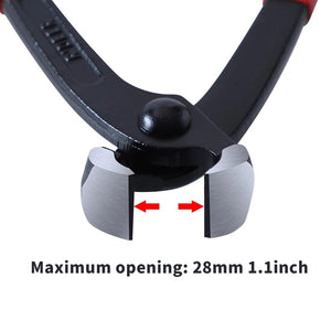 Planet Gates Single Ear Pincer Single Ear Clamp Pliers 8 Inch/200mm Carbon Steel Pincer Crimper Nail Puller for Automotive Repair Hand Tools