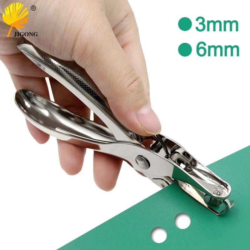 Planet Gates Single Hole Puncher Metal 3mm/6mm Pore Diameter Punch Pliers Hand Paper Scrapbooking Punches