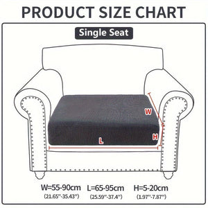 Planet Gates Single Seat / Dark Gray 1pc Waterproof Elastic Four Seasons Universal Stretch Sofa Cover, Simple Modern Style Non-slip Sofa Slipcover, Living Room Sofa Protector Couch Cover Suitable For Office Home Decor