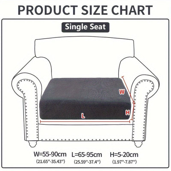 Planet Gates Single Seat / Dark Gray 1pc Waterproof Elastic Four Seasons Universal Stretch Sofa Cover, Simple Modern Style Non-slip Sofa Slipcover, Living Room Sofa Protector Couch Cover Suitable For Office Home Decor