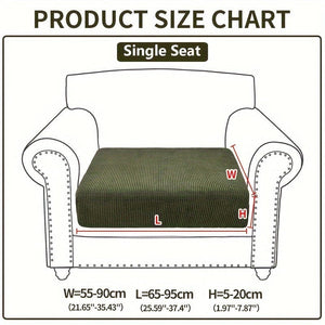 Planet Gates Single Seat / Green 1pc Waterproof Elastic Four Seasons Universal Stretch Sofa Cover, Simple Modern Style Non-slip Sofa Slipcover, Living Room Sofa Protector Couch Cover Suitable For Office Home Decor