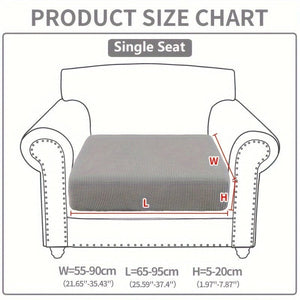 Planet Gates Single Seat / Light Gray 1pc Waterproof Elastic Four Seasons Universal Stretch Sofa Cover, Simple Modern Style Non-slip Sofa Slipcover, Living Room Sofa Protector Couch Cover Suitable For Office Home Decor