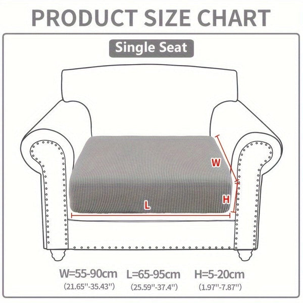 Planet Gates Single Seat / Light Gray 1pc Waterproof Elastic Four Seasons Universal Stretch Sofa Cover, Simple Modern Style Non-slip Sofa Slipcover, Living Room Sofa Protector Couch Cover Suitable For Office Home Decor