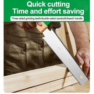 Planet Gates Single-sided Teeth Japanese Style Hand Saw Single/Double Sided Fine Tooth Wood Saw SK5 Steel Flexible Hand Saw Garden Hand Tool for Woodworking