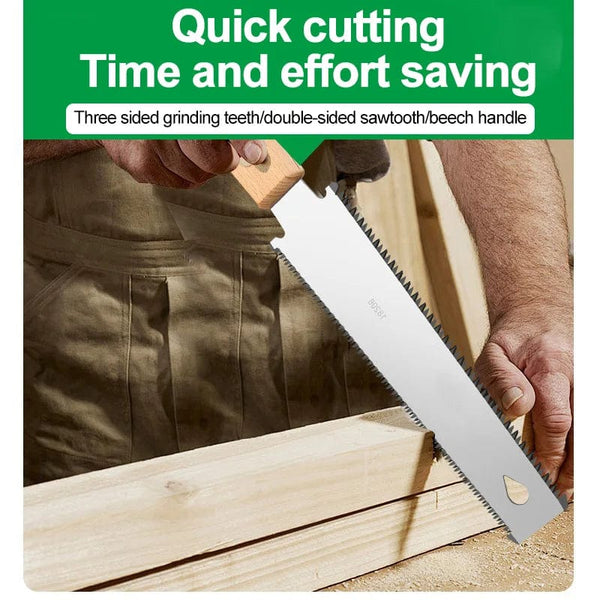 Planet Gates Single-sided Teeth Japanese Style Hand Saw Single/Double Sided Fine Tooth Wood Saw SK5 Steel Flexible Hand Saw Garden Hand Tool for Woodworking