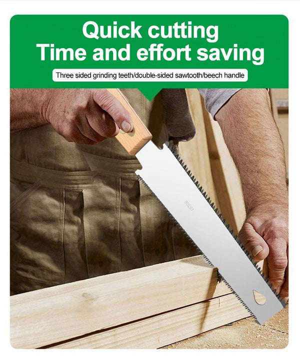 Planet Gates Single-sided Teeth Japanese Style Hand Saw Single/Double Sided Fine Tooth Wood Saw SK5 Steel Flexible Hand Saw Garden Hand Tool for Woodworking