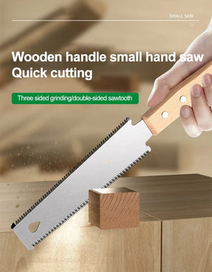 Planet Gates Single-sided Teeth Japanese Style Hand Saw Single/Double Sided Fine Tooth Wood Saw SK5 Steel Flexible Hand Saw Garden Hand Tool for Woodworking