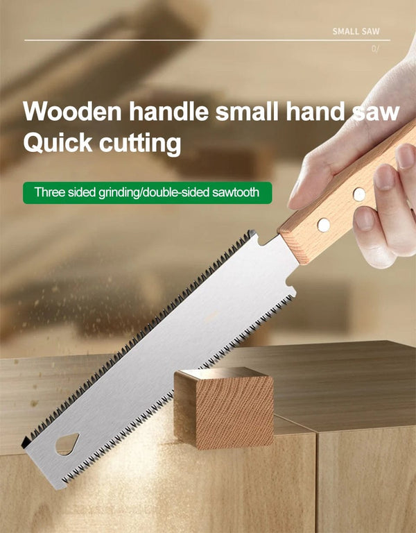 Planet Gates Single-sided Teeth Japanese Style Hand Saw Single/Double Sided Fine Tooth Wood Saw SK5 Steel Flexible Hand Saw Garden Hand Tool for Woodworking