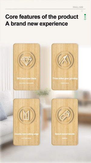 Planet Gates Single-sided Teeth Japanese Style Hand Saw Single/Double Sided Fine Tooth Wood Saw SK5 Steel Flexible Hand Saw Garden Hand Tool for Woodworking