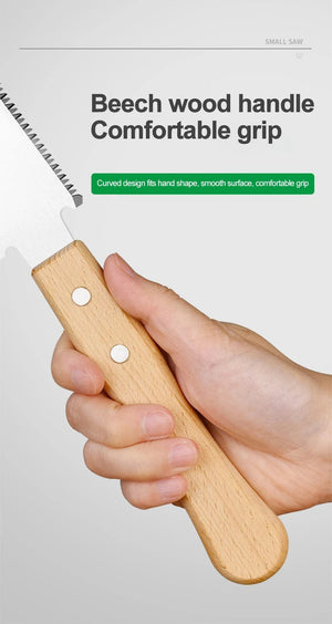 Planet Gates Single-sided Teeth Japanese Style Hand Saw Single/Double Sided Fine Tooth Wood Saw SK5 Steel Flexible Hand Saw Garden Hand Tool for Woodworking