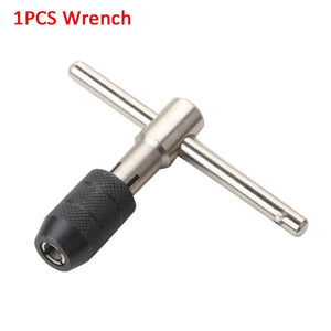 Planet Gates Single wrench / CHINA M3/M4/M5/M6/M8 Tap Set With Twist Drill Bits And Wrench T Type Machine Hand Screw Thread Taps Reamer hand drill screw Tool Drill