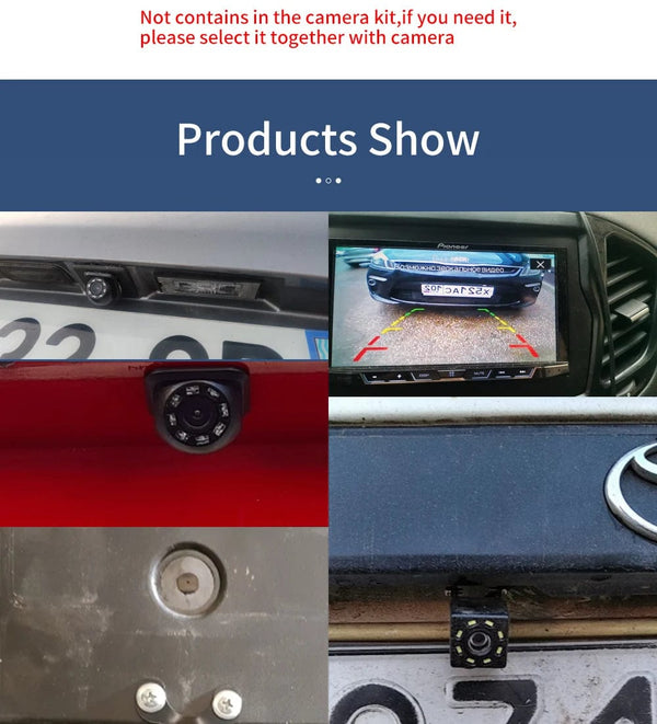 Planet Gates SINOVCLE Reverse Camera Rearview Car  Infrared Night With & Without LED Vehicle Backup Wiring Waterproof HD  Camera Kit