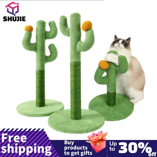 Planet Gates Sisal Cat Scratch Post Claw Sharpener Cactus Cat Scratching Board Cat Scraper Cat Scratching Post Pet Furniture Cat Tree Post