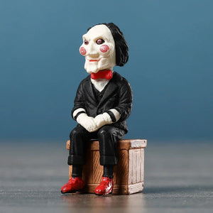 Planet Gates sitting version Horror Movie Saw Billy Mini Model Figurals Brinquedos Figure