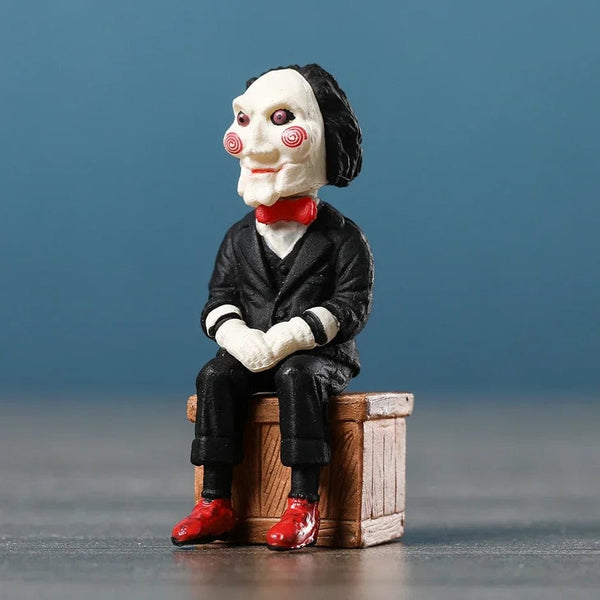Planet Gates sitting version Horror Movie Saw Billy Mini Model Figurals Brinquedos Figure
