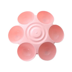 Planet Gates Six-in-one Dog Bowl Puppy Slow feeder Dog Bowl Cat Water Bottle flower-shaped cat Water feeding bowl Healthy Eating plate Pet ac