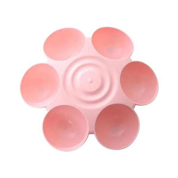 Planet Gates Six-in-one Dog Bowl Puppy Slow feeder Dog Bowl Cat Water Bottle flower-shaped cat Water feeding bowl Healthy Eating plate Pet ac