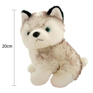 Planet Gates size 20cm Cute Husky Dog Plush Toy Soft Stuffed Doll Kawaii Children Toys Birthday Gift for Girl Fluffy Animal Dolls Size 20cm