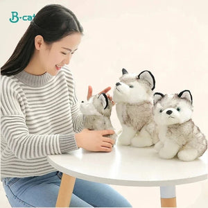 Planet Gates size 20cm Cute Husky Dog Plush Toy Soft Stuffed Doll Kawaii Children Toys Birthday Gift for Girl Fluffy Animal Dolls Size 20cm