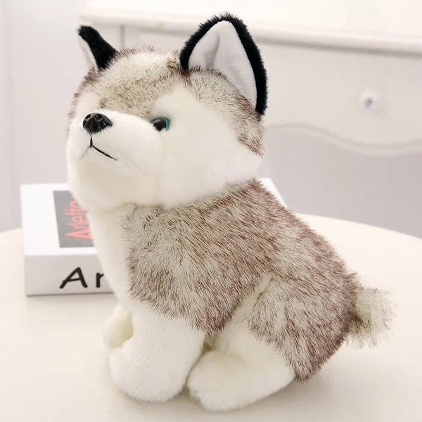 Planet Gates size 20cm Cute Husky Dog Plush Toy Soft Stuffed Doll Kawaii Children Toys Birthday Gift for Girl Fluffy Animal Dolls Size 20cm