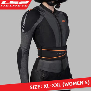 Planet Gates Size-XL-2XL(women) LS2 Original Motorcycle Soft Armor Jacket Summer Breathable X-Armor Motorbike Jacket Men Women Motocross Riding Clothing Jacket