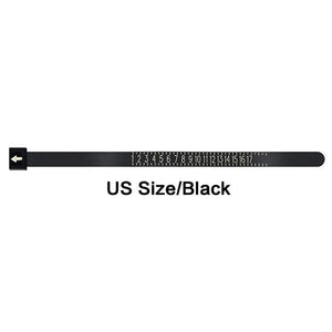 Planet Gates Sizer US Black KISMIS 1PC White/Black US/EU Sizes Wedding Ring Band Ring Sizer Measure Genuine Tester Finger Gauge Jewelry Accessory Tools