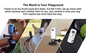 Planet Gates SJCAM C100 Plus Action Camera 4K 30M Waterproof 2.4G WiFi Action Sport action cam EIS bicycle helmet motorcycles