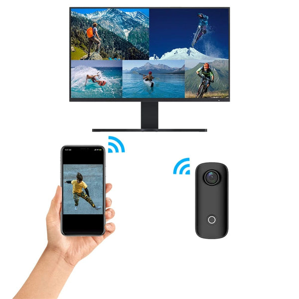 Planet Gates SJCAM C100 Plus Action Camera 4K 30M Waterproof 2.4G WiFi Action Sport action cam EIS bicycle helmet motorcycles