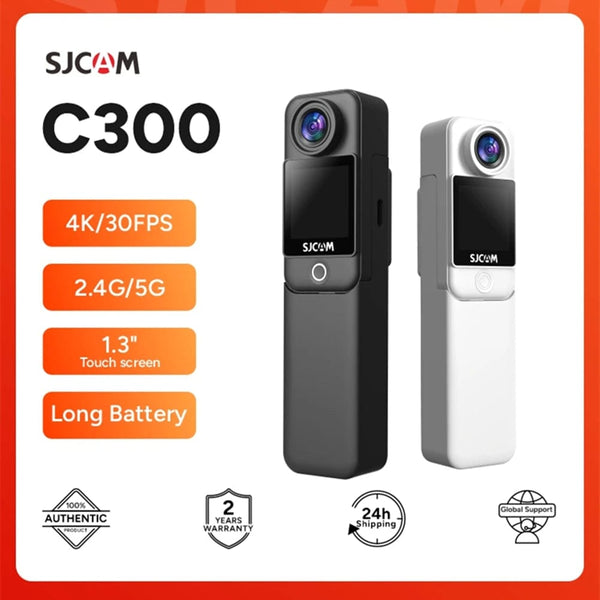 Planet Gates SJCAM C300 Pocket Action Camera 4K FHD With Long Battery Life Video 30M Waterproof 5G WiFi Camera Sport Action Cam