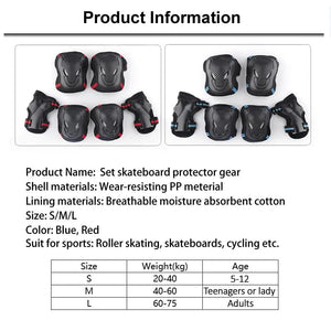 Planet Gates Skateboard Ice Roller Skating Protective Gear Elbow Pads Wrist Safety Guard Cycling Riding Helmet Protector for Kids Adults