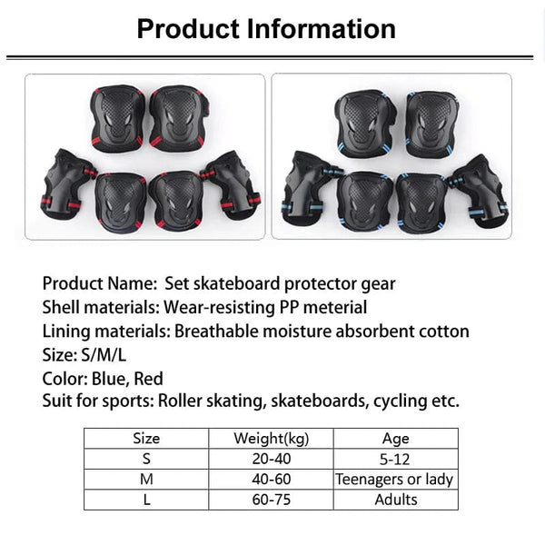 Planet Gates Skateboard Ice Roller Skating Protective Gear Elbow Pads Wrist Safety Guard Cycling Riding Helmet Protector for Kids Adults