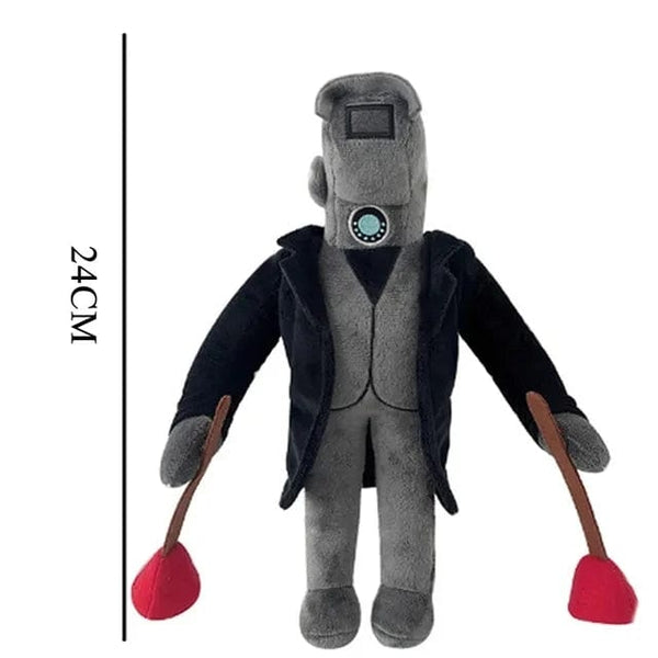 Planet Gates Skibidi Toilet Titans Drill Man Upgrade TV Man Woman Cameraman Drillman Speakerman Clock Speaker Man Plush Stuffed Doll Soft Toy